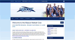 Desktop Screenshot of mascotnetballclub.com.au